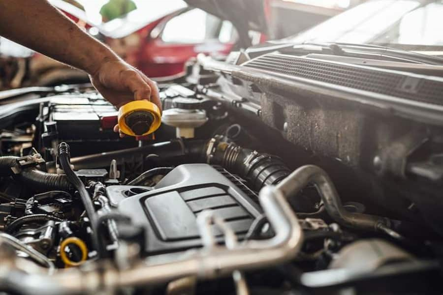 Engine Parts in a Car